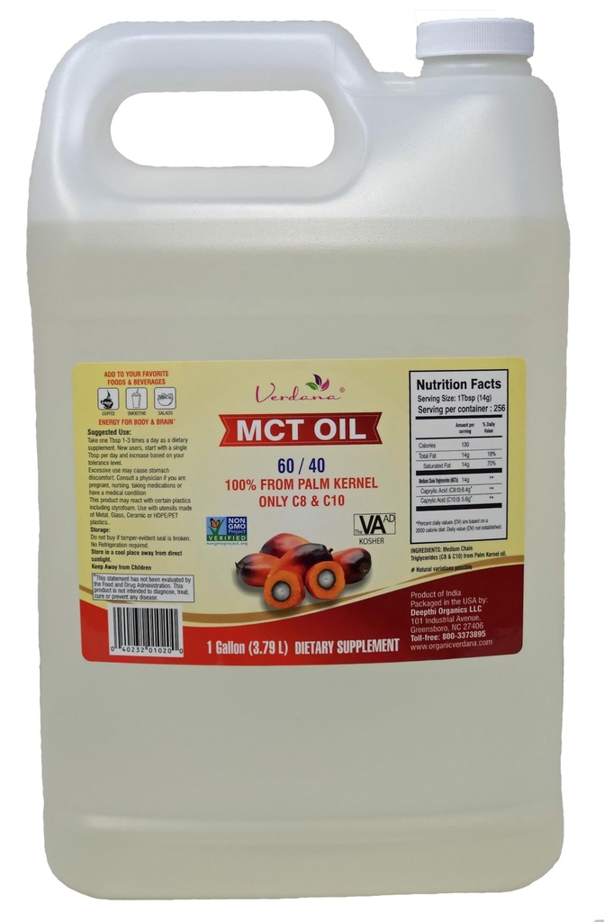 Verdana Food Grade MCT Oil 