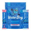 Waterboy Weekend Recovery Variety | 3 200mg Electrolyte Powder Packets | Ginger + L-Theanine + Vitaminer | No Sugar, All Natural, Gluten Free | 24 Drink Stick Mixes (Variety Pack)