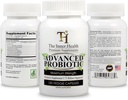 PROBIOTIC Supplement 5,75 miljarder organismer-Bacillus Subtilis Bifidobacterium Longum L.Acidophilus L.Rhamnosus L.Plantarum-120 Caps