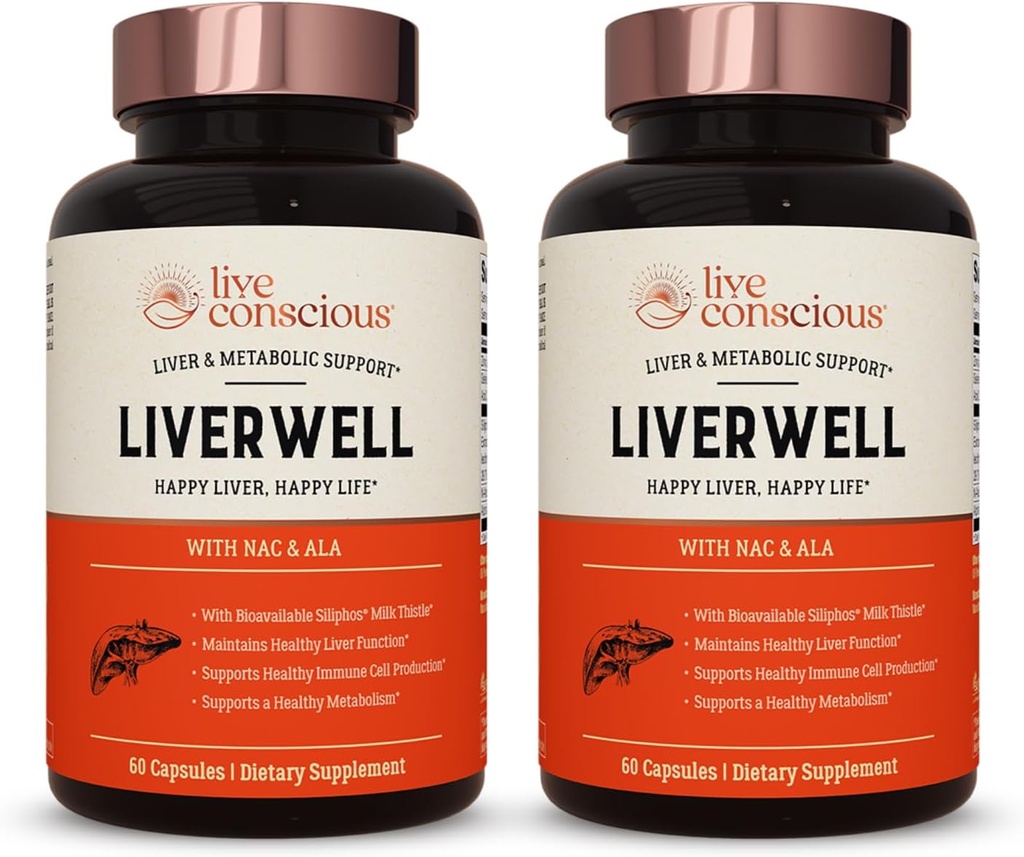 LiverWell Liver Cleanse, nuorentaminen, Metabolinen tuki - maksan täydentää maksan terveys w / erittäin biologisesti saatavilla maito Thistle Extract, N-Acetyl Cysteine, Alpha Lipoic Acid, Sinkki, Selenium - 2 pakkaus