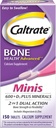 Caltrate Caltrate Calcium & Vitamiini D3 Supplement Plus Minerals Minitabletit, 150 ea (pakkaus 4)