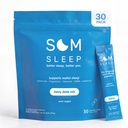 Som Sleep, Rauhallinen unijauhe Drink Mix, 3 mg melatoniini, magnesium, B6-vitamiini, L- Theanine & GABA Vegan, Keto Friendly .