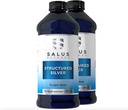 Strukturerad Silver Liquid - Daglig Immun Support Tillägg med 15 ppm Avancerad Strukturerad Silver Teknik - Allt Naturligt med Inga Tillsatser - 16 Ounce Bottle (2 Pack)