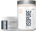 Isopure Naudan Colostrum Supplement Powder, Hellävaraisesti käsitelty, 90 tarjoilua + Isopure Unmakuinen Creatiini Monohydraatti Powder, 5g Creatiini Monohydraatti per Scoop, 100 tarjoilua, 500g