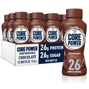 Core Power Fairlife 26g Protein Milk Shakes, redo att dricka för Workout Recovery, Chocolate, 11.5 Fl Oz (Pack av 12)