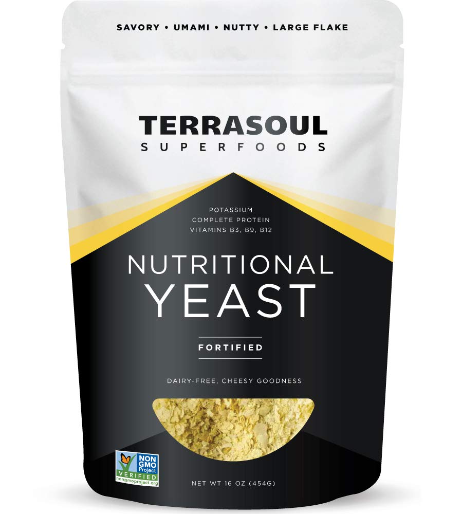 Terrasoul Superfoods Premium Nutritional Yeast Flakes, 16oz - Vahvistettu ... Gluteeniton
