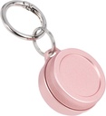 Daily Metal Carrying Case - Kannettava avainketju pilleri haltija, vedenpitävä pieni matka pilleri Container korvatulppien Kolikot, yhteensopiva Loop, Eargasm & Vibes, Compact Mini laukku pillerilaatikko (Pink)