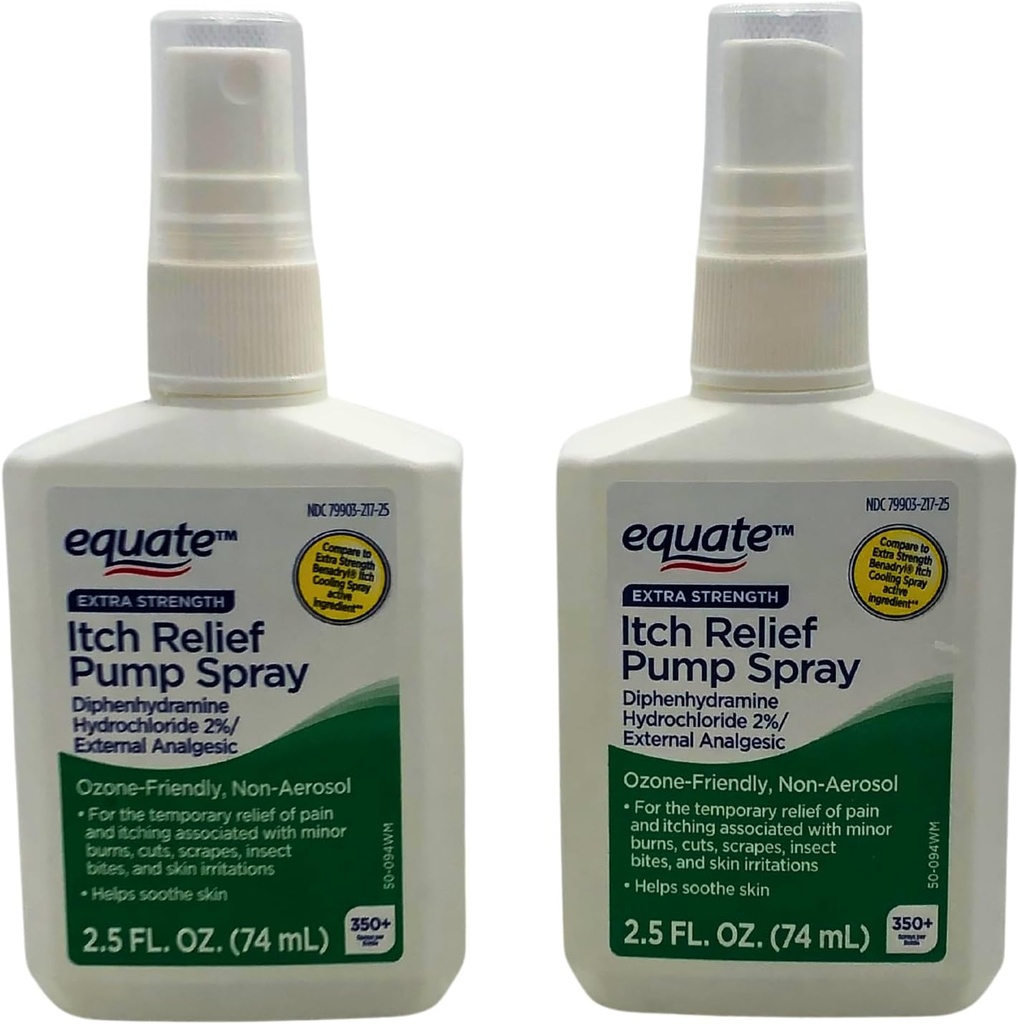 Equite Extra Strength kutina Relief Pump Suihku - 2.5 oz, (2 pakkaus)