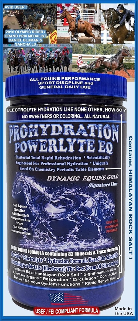 ProHYDRATION EQ ... Uusi rotu Equine Electrolyte / Professional Hydration Matrix System Formula. 1080g (60 päivän tarjoilu)