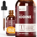 Active Iodine - Nascent Iodine Drops - Liquid Delivery för bättre absorption - stöder hälsosam energi, vitalitet och jodnivåer