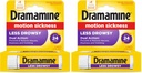Dramamiini All Day Vähemmän Drowsy Motion Sairauden lievittäminen 8 tablettia mukana (pakkaus 2)