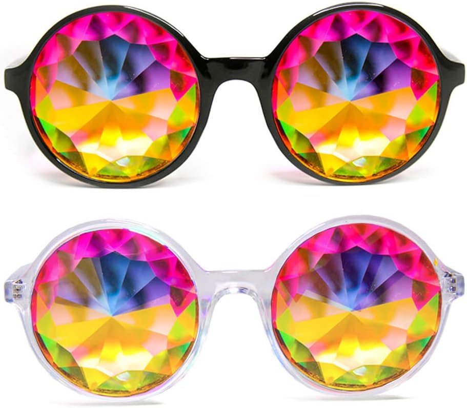 GloFX Kaleidoskooppi lasit ... Kevyt kristalli EDM-festivaali Diffraktio... 2 pakkaus rave