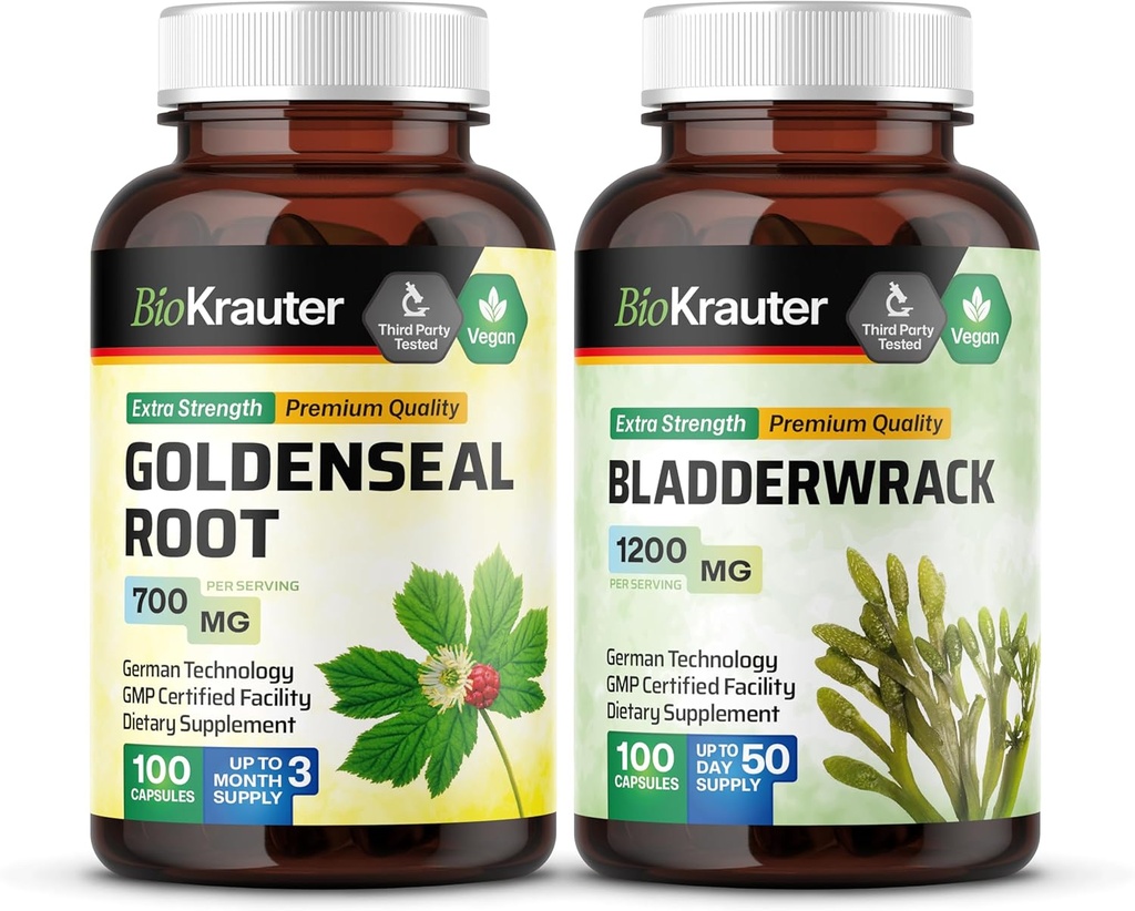 BIO KRAUTER Goldenseal 100 kapselia & rakkoranneke 100 kapselia