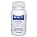 PureMelt B12 Folaatti - Aktiivinen B-vitamiini L-5-MTHF - Metabolia Tuki & Punasolufunktio* - Ei-GMO & Vegan - 90 Lozenges