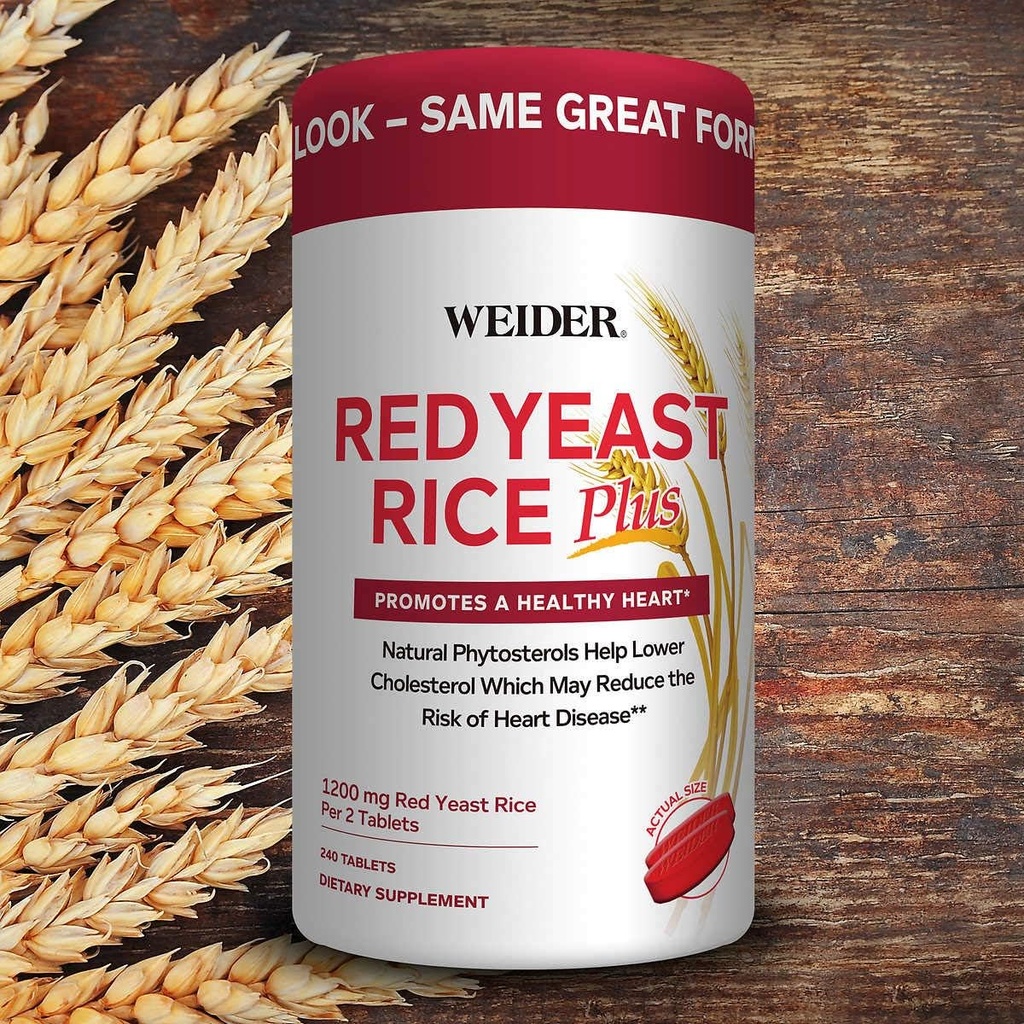 Red Yeast Rice Plus 1200 mg, 240 tablettia Kasvi Fytosterolit 850 mg per tarjoilu. #B