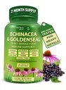 Echinacea Goldenseal kapselit - 10 in 1 Immunosupplement - 1455mg - Vegan Echinacea kapselit Supplement Valmistettu Luomu Koko elintarvikkeet - Herbal Immune System Support - 2 kuukauden tarjonta