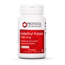 PROTOCOL FOR LIFE BALANCE 5-Methylfolat 1000mcg - Superior Methyl Folate Bioavailability - för Brain Support - Folat Supplement för kvinnor och män - Kosher & Vegan - 90 flikar