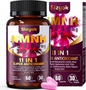 NMNH-lisä (Dihydronikotinamidi Mononukleotidi) 600 mg, NAD Täydennys Resveratrol, CoQ10, Biotin & Hyaluronic Acid