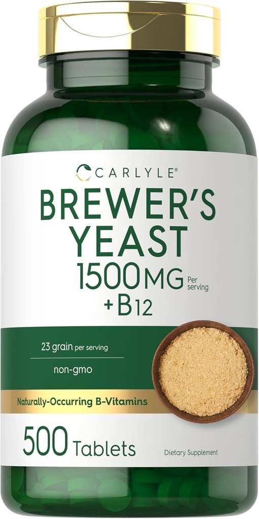 Carlyle Brewers Hiivat tabletit, joissa B12-vitamiinia 1500 mg