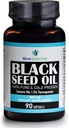 HalalEveryDay Organic Black Seed Oil - USDA Certified Cold Pressed Glass Bottle Yli 1,5% Thymokinoni 3X vahvuus Turkin musta Cumin Nigella Sativa ei-GMO 100% puhdas Mustasiemenöljy (Capsules)