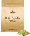 Puhdas Alkuperäinen ainesosat Rutin Powder (4 oz), Aina puhdas, Ei lisäaineita tai Fillers, Lab Varmennettu