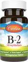 Carlson - B-2, 100 mg Riboflaviini, energiantuotanto, näkötuki & terve iho, 100 kasvisruokatablettia