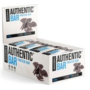 Autentisk Bar Cookie Crumble Protein Bars - Tasty Meal Replacement Energy Bars w / 15g Whey Protein Isolate, Natural Sugars från Pure Honey, Healthy Fat Peanut Butter Foundation - 12 Pack