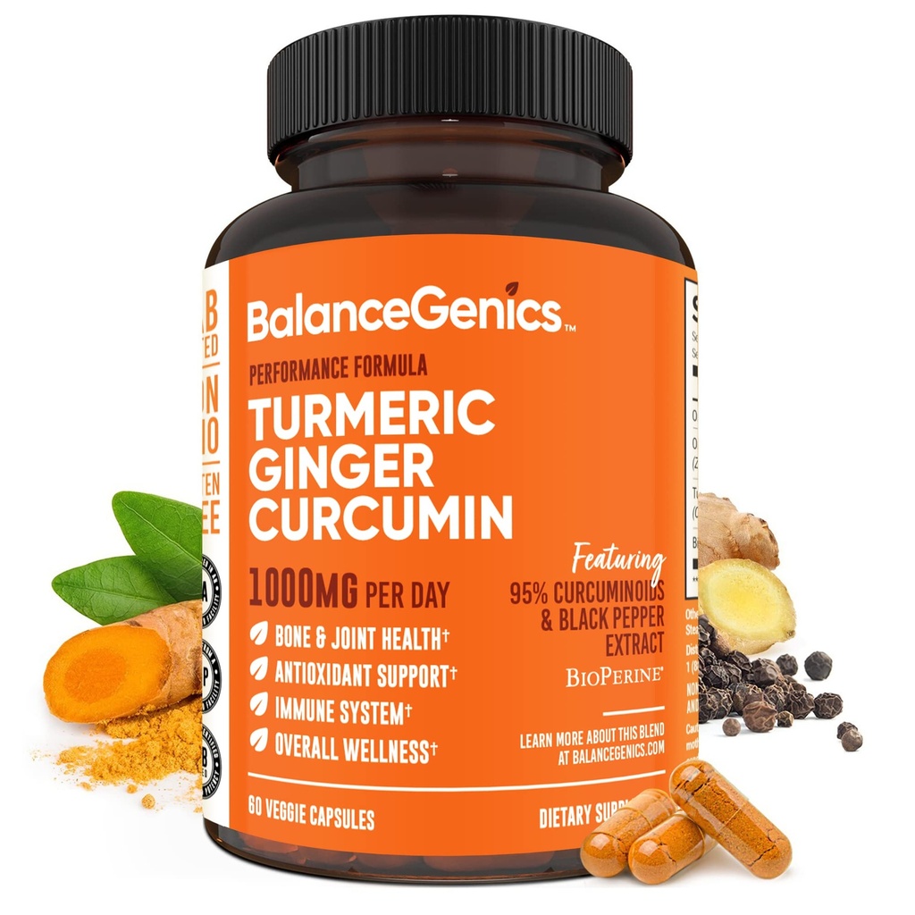 Kurkuma Curcumin täydentää musta paprika & inkivääri juuri 1000 mg . Optimoitu Formula 95% Curcuminoids Curcuma.