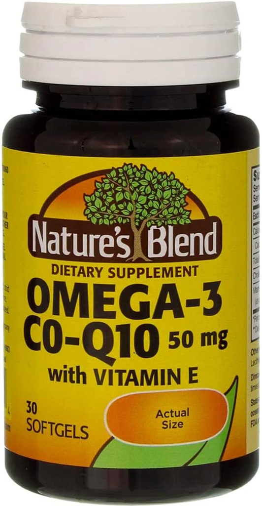 Naturens Blend Co-Q10 & Omega-3 30 Sgels