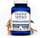 Ashwagandha 2100mg Supplement, Pure Ashwagandha Powder och Root Extract, Bioperine Black Pepper, Made in FDA-Registered, NSF-Certified Facility, stöder hälsosam stressnivåer, 90 kapslar