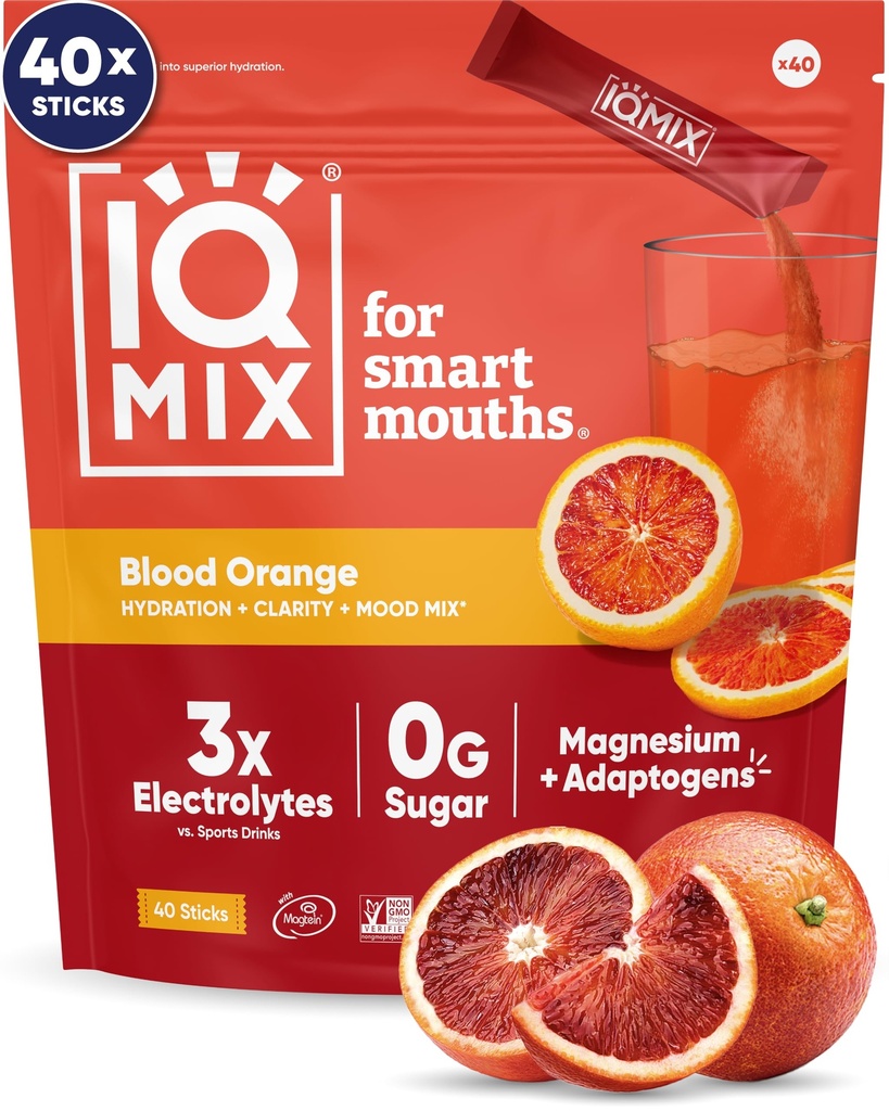 IQMIX Hydraation Elektrolyyttijauhe ... 4-in-1 Formula for Hydraation, mielen selvyyden, mielialan ja Recovery...