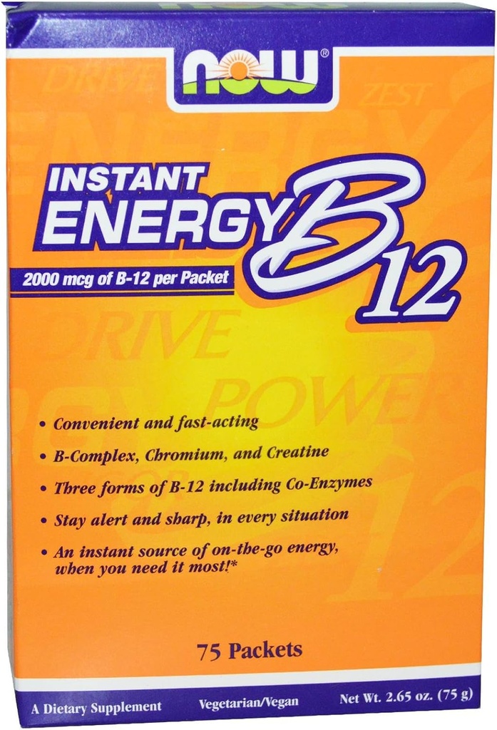 Nyt elintarvikkeet - B-12 Instant Energy Packets 75/Box