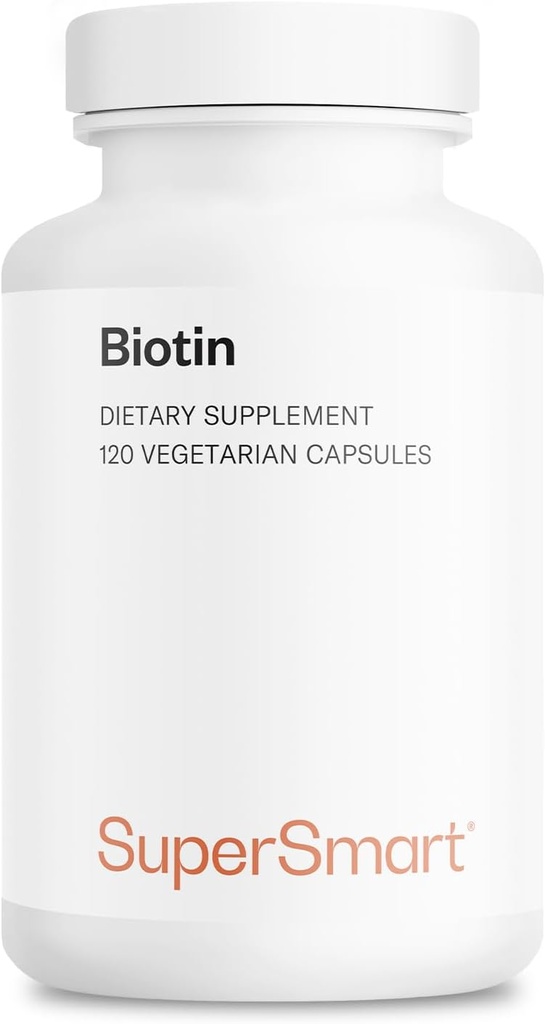 Supersmart - Biotin 10 000 mcg / 10g per päivä (High Potency) - B7-vitamiini Biotiini täydennysosa - Terveet hiukset, iho ja kynnet .