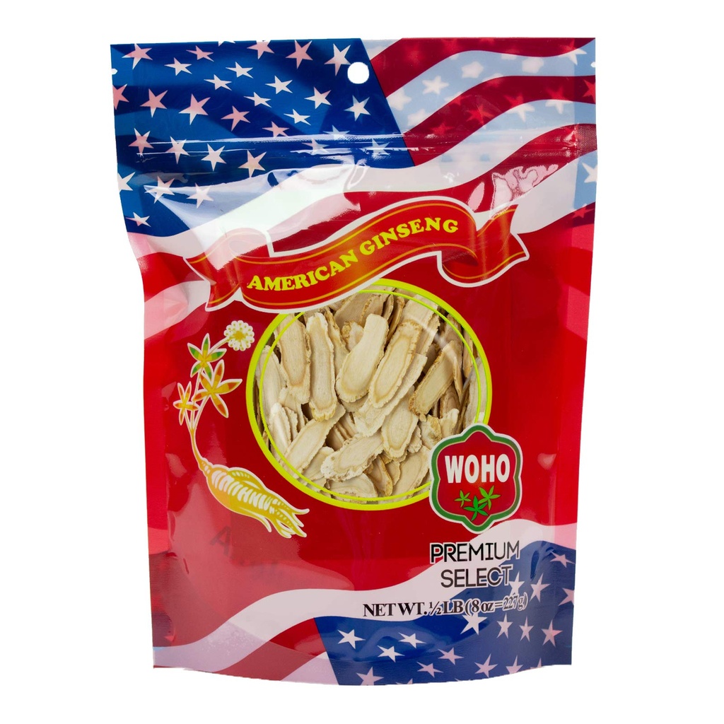 WOHO American Ginseng #127,8 Suuri viipale pussi 8oz