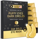 Under Eye Patches (24 paria) - 24K Gold Eye Naamarit Rikastettu Runsas Collagen ...
