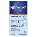 Nervive Nerve Relief, Satunnainen Nerve Discomfort II, Nerve Relief, alkaa työskennellä 7 päivää, puukotus, polttaminen, Alpha Lipoic Acid, B-vitamiinit, Turmeric, Inkivääri, Nervive Supplement, 30 tablettia