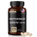 Nattokinase Supplement - 2000 FU av enzym - 270 kapslar av Nattokinase 100mg - Glutenfri, icke-GMO, Vegan