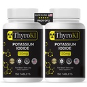Kaliumjodid tabletter 130 mg - sköldkörtel & andningsstöd - YODO Naciente KI piller | Fast-Dissolving Emergency Iodine Supplement | Icke-GMO | Gluten Free | 300 tabletter | Tillverkad i USA | Pack av 2