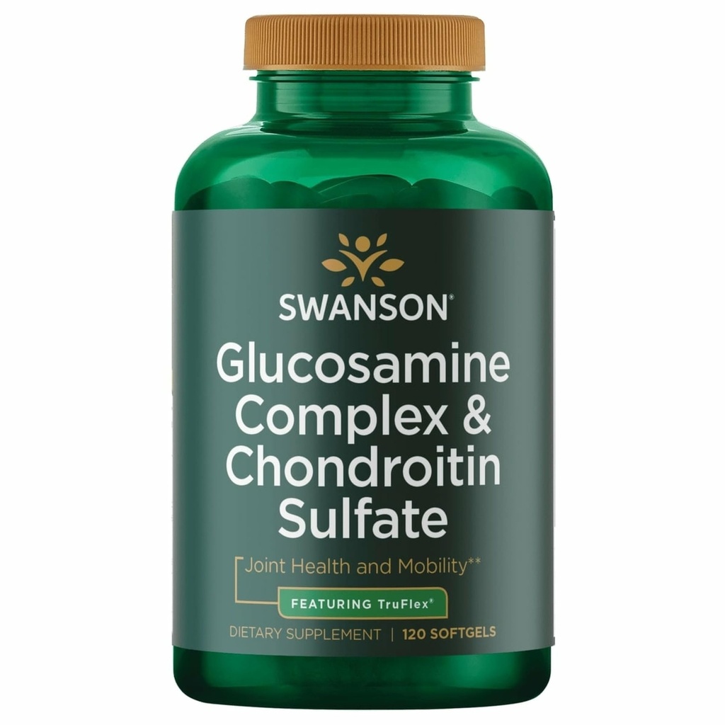 Swanson Glucosamiini Complex & Chondroitin Sulfate 500/400 Milligrammaa 120 Sgeliä