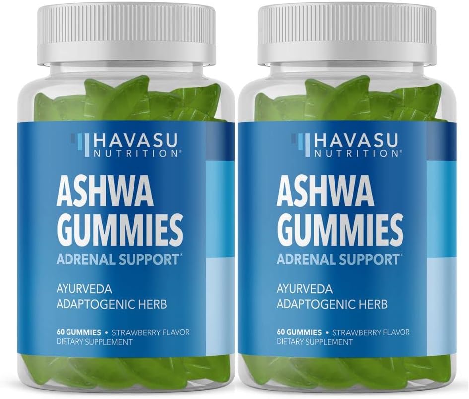 Ashwagandha Gummies Supplement Designad för att stödja en naturlig lugn - Herbal Support - Ashwagandha Gummies för kvinnor och män - Non-GMO och Gluten-Free Supplement - 120 Vegan Strawberry Gummies
