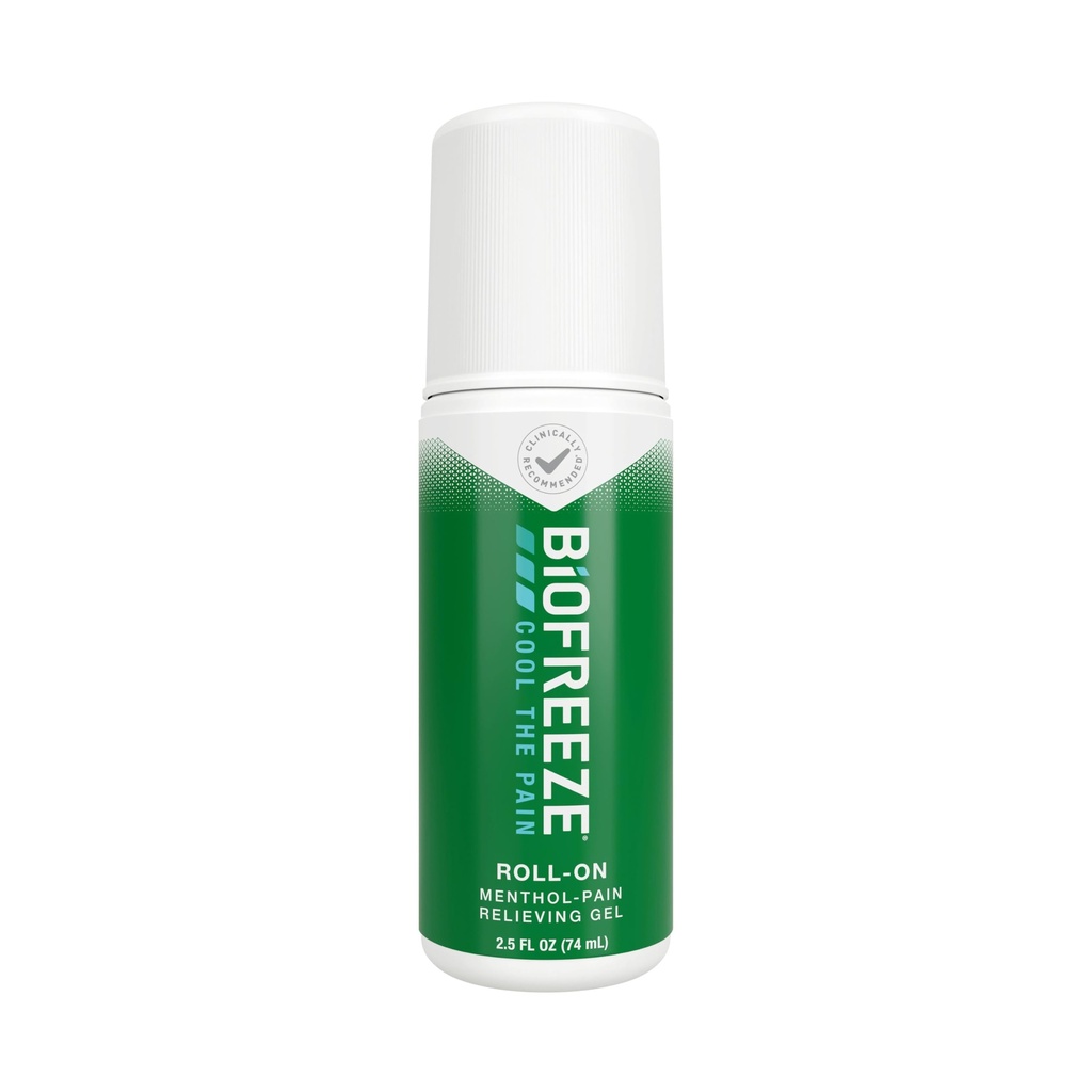 Biofreeze Roll on Pain Relief, Polvi ja alaselkä, niveltulehdus, lihaskipu, niskakipu, jäähdyttävä nivelkipu, FSA-tukikelpoinen, mentoligeeli 2,5 Fl Oz