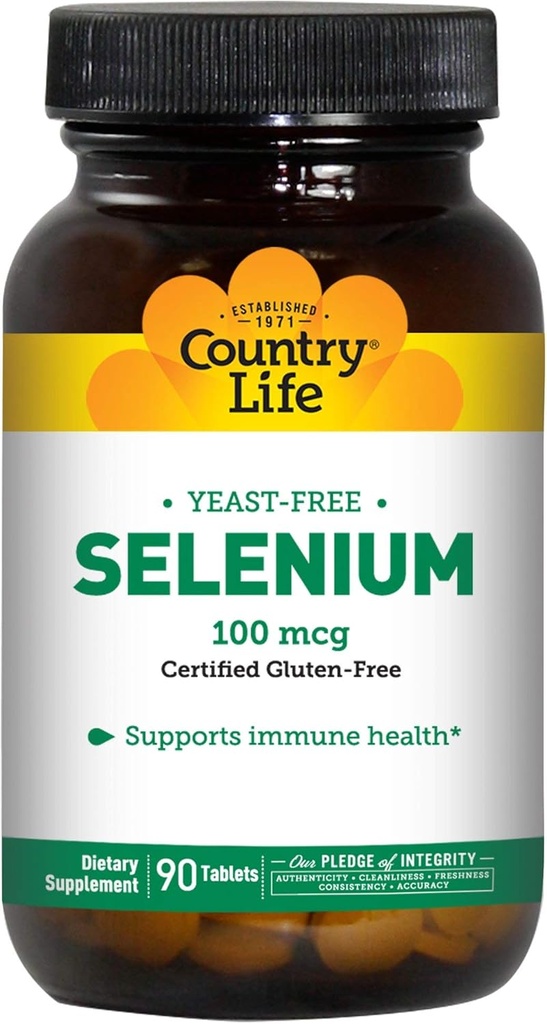 Maa Life Selenium 100 mikrog, Hiivaton - 90 tablettia
