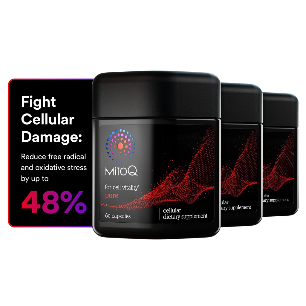 MitoQ Pure Advanced Mitokondria Superior Biohajoavuus CoQ10:een 