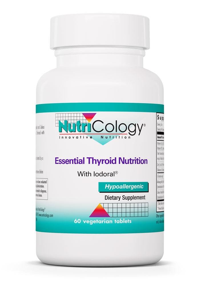 Nutricology Kilpirauhasen ravitsemus Jodoral - Kilpirauhasen tuki miehille ja naisille, Kilpirauhasen Complex täydentää, Kilpirauhasen terveys, Jodi - 60