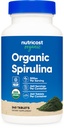 Nutricost Organic Spirulina 500mg, 240 tabletter - Glutenfri, icke-GMO