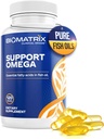 Tuki Omega (120 Gel kapselit) Omega 3 Fish Oil Supplement - Kardiovaskulaarinen, muskuloskeletaalinen tuki