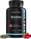 Rakko Control Supplement - Yliaktiivinen virtsarakon valvonta pillereitä - Potent Blend of Kurpitsa siemenöljy, karpalouute & D3-vitamiini - virtsan tract infektion hoito naisille ja miehille - 60Ct