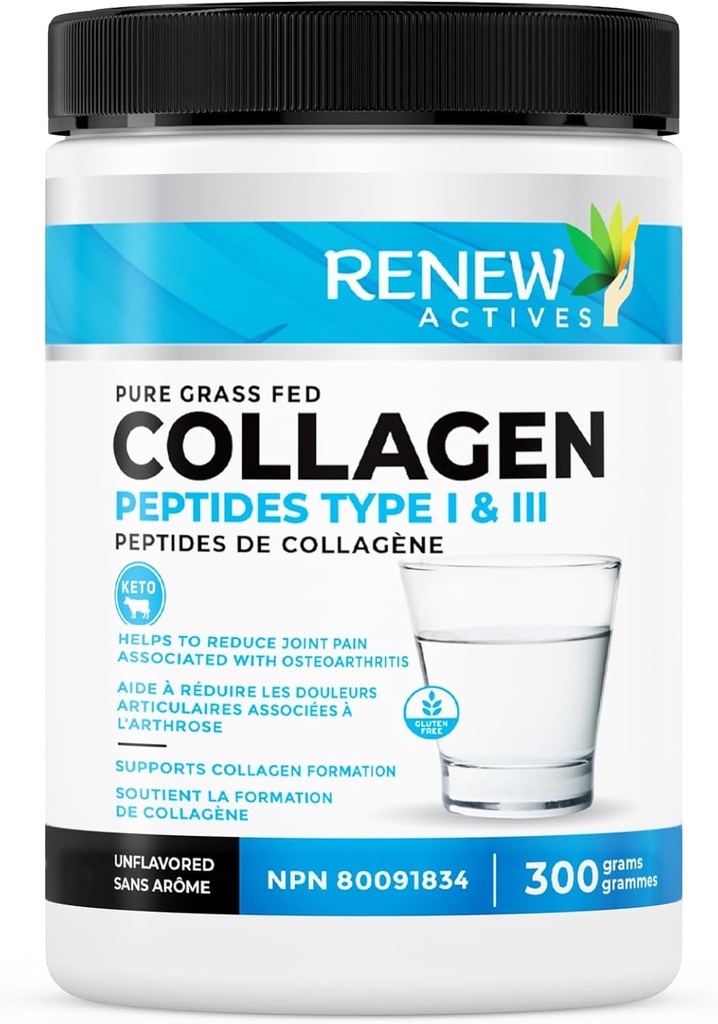 Renew Actives Hydrolyzed Collagen Peptides Powder 10G per tarjoilu 
