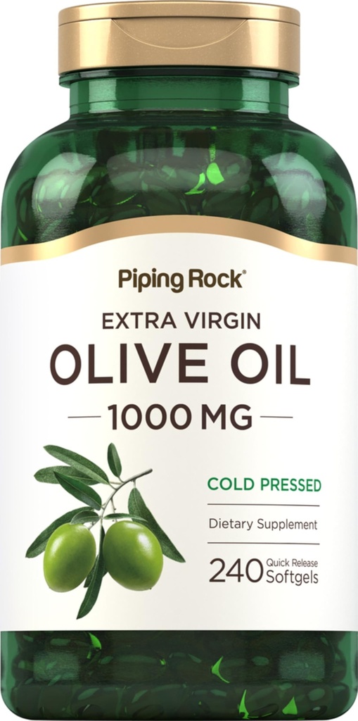 Piping Rock Olive Oil Softgel kapselit ... 1000 mg... 240 pilleriä...