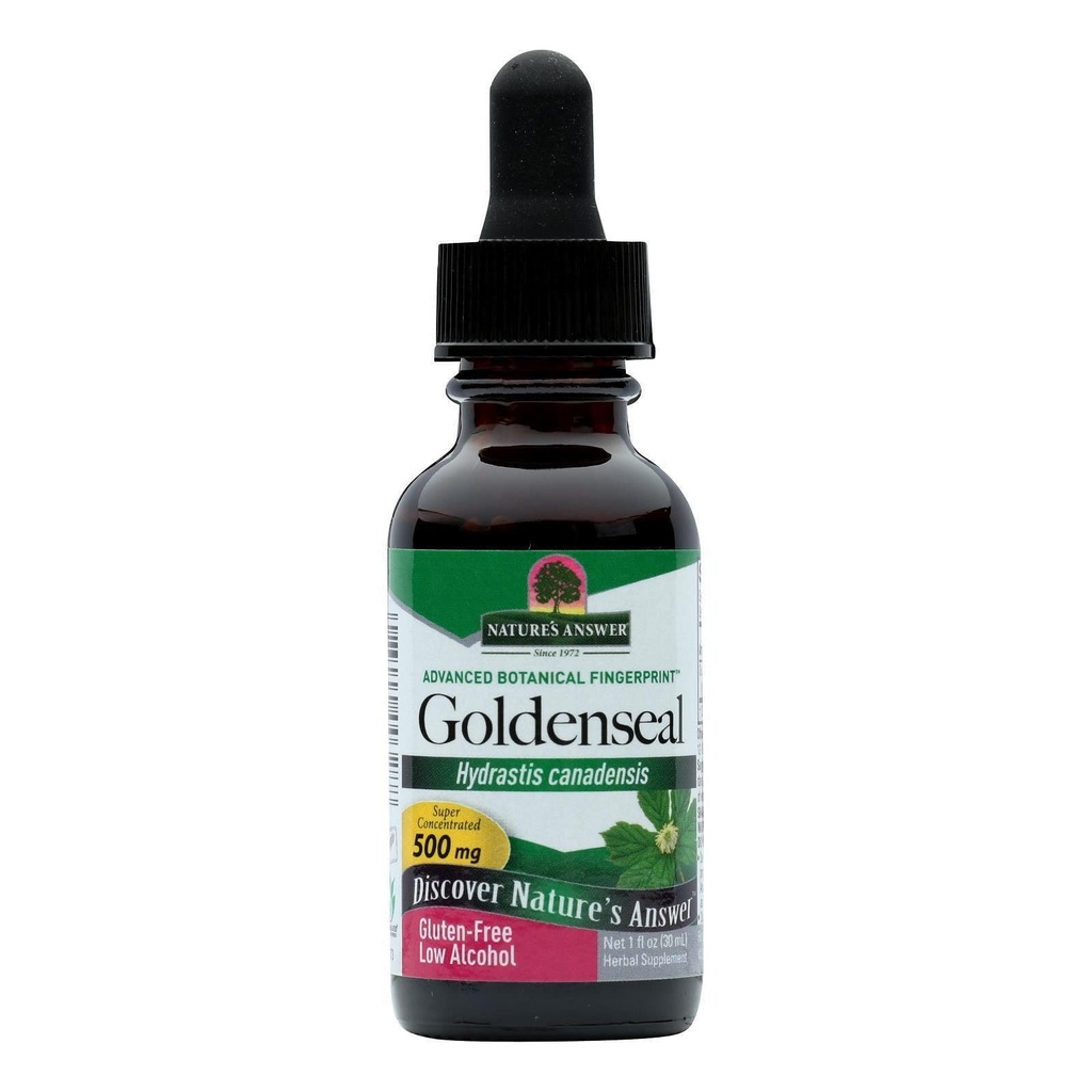 Luonnon vastaus Goldenseal Root kanssa orgaaninen alkoholi 1 neste Ounce 